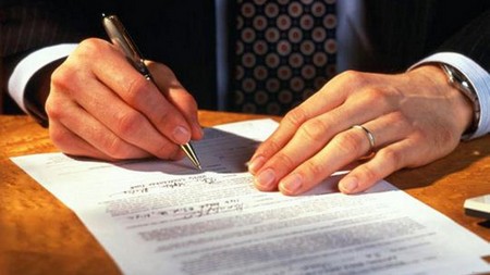 Процесс подписания договора